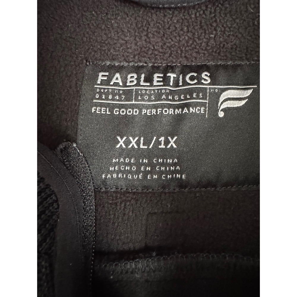 Fabletics Pace Quarter Zip Pullover Athletic Ribb… - image 3